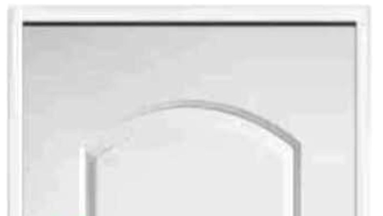New 8 ft solid-core two-panel doors, pre-hung